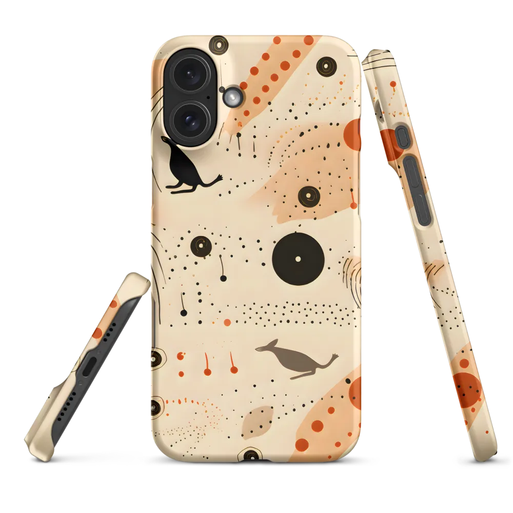 Playful Patterns in Earth Tones | Phone Case |  16 Plus | Snap Case | Matte