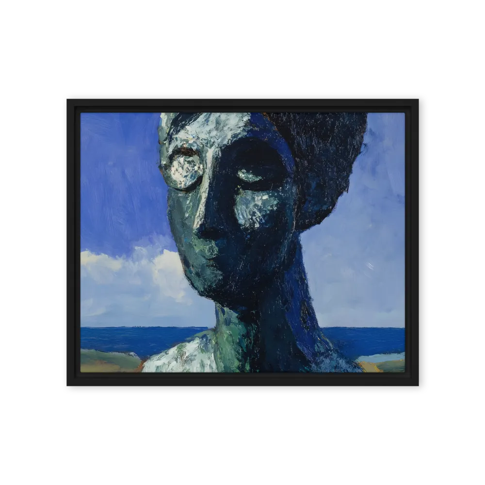 Silent Contemplation | Canvas with Black Frame | 16″×20″