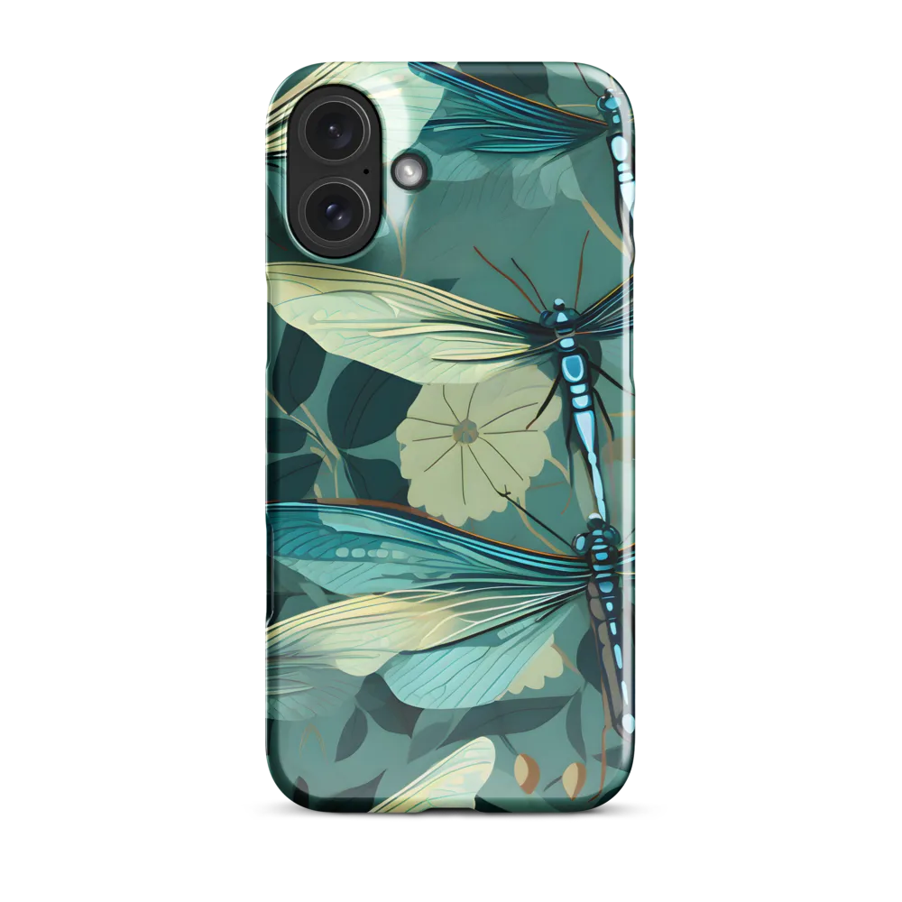 Whispers of Nature: Dragonflies in Harmony | Phone Case |  16 Plus | Snap Case | Glossy