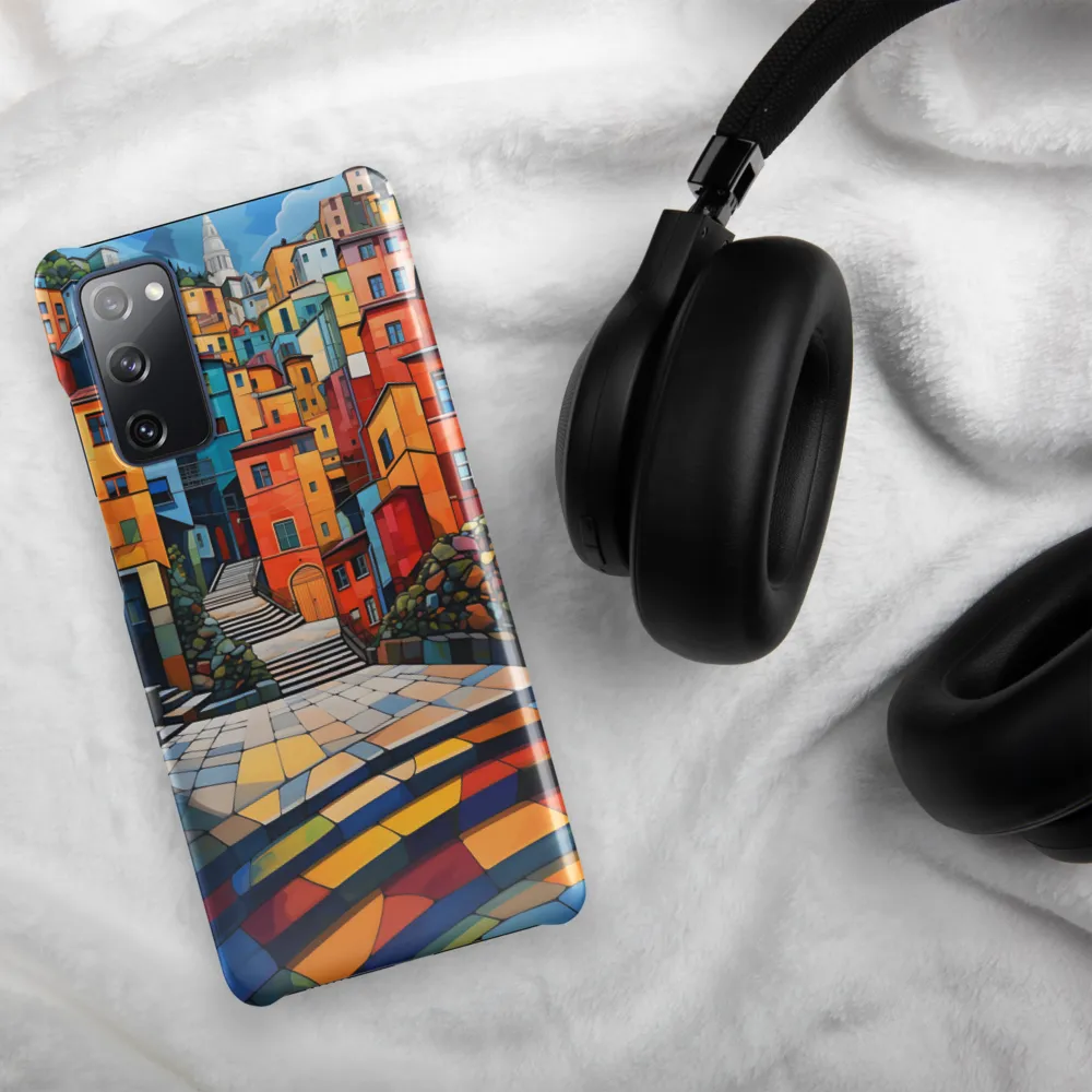 Vibrant Village: A Cubist Journey