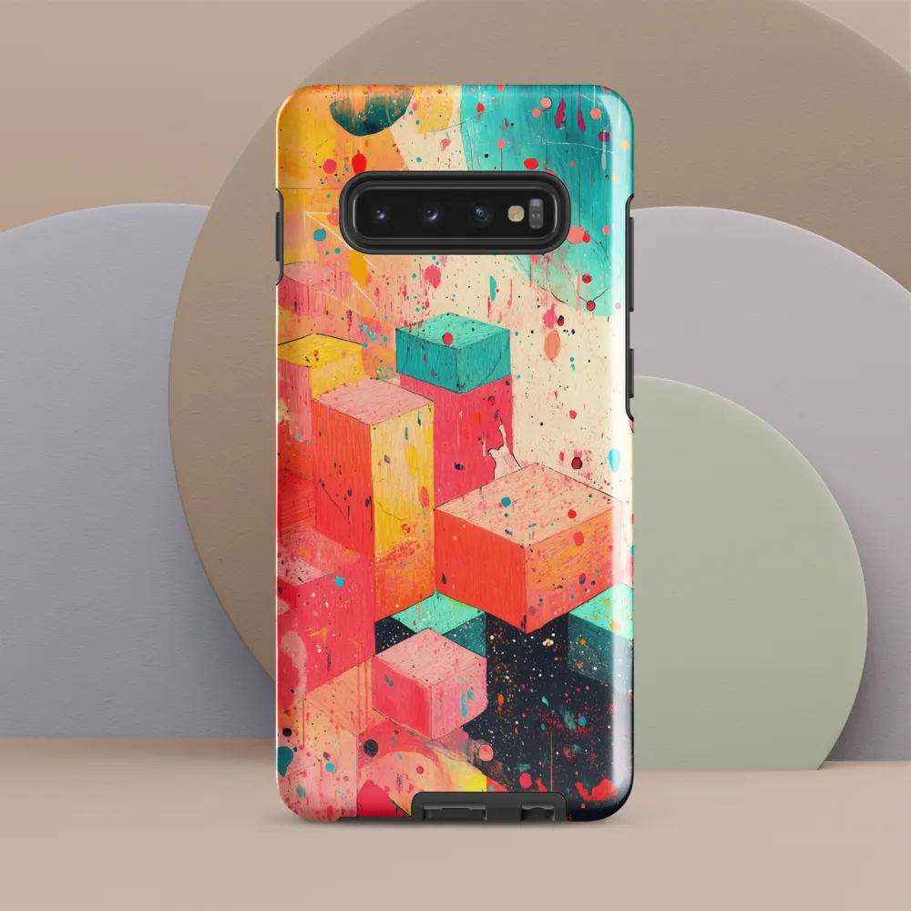 Cubist Symphony in Color | Phone Case |  S10 Plus | Tough Case | Glossy