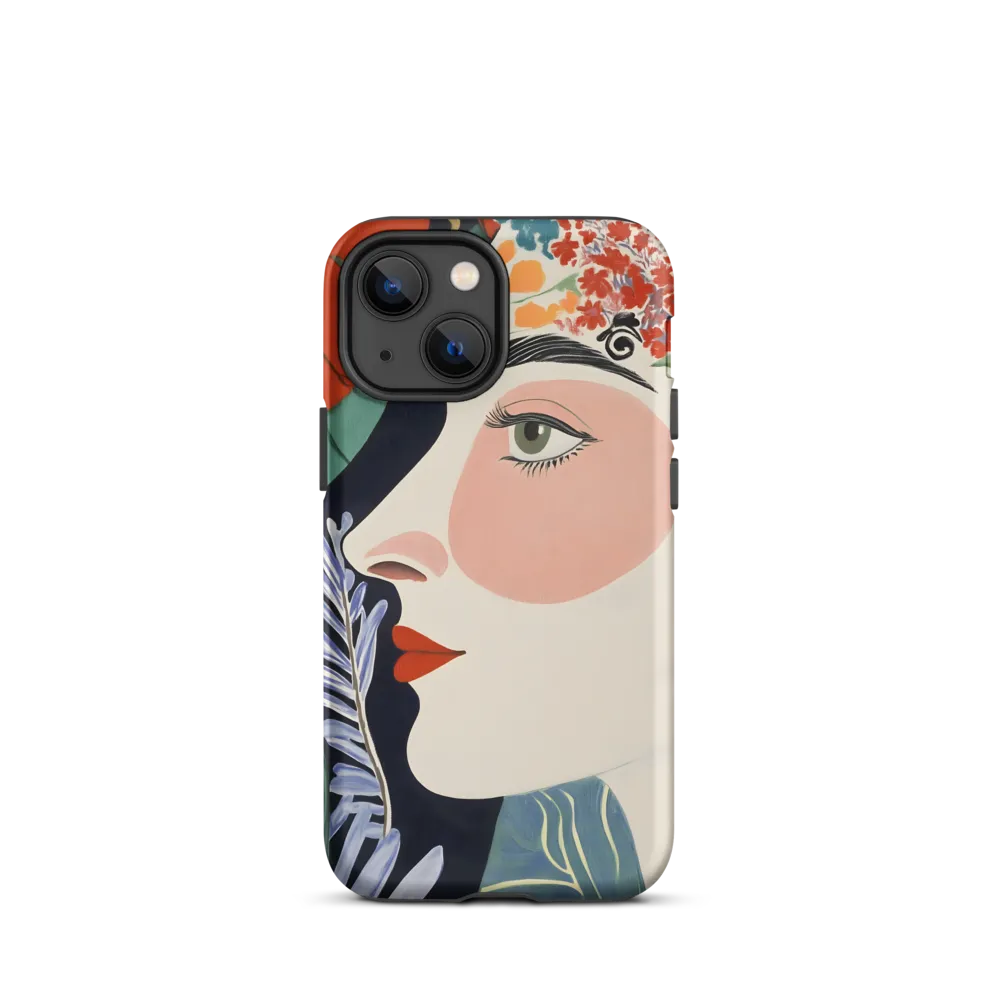 Floral Serenade: A Modern Portrait