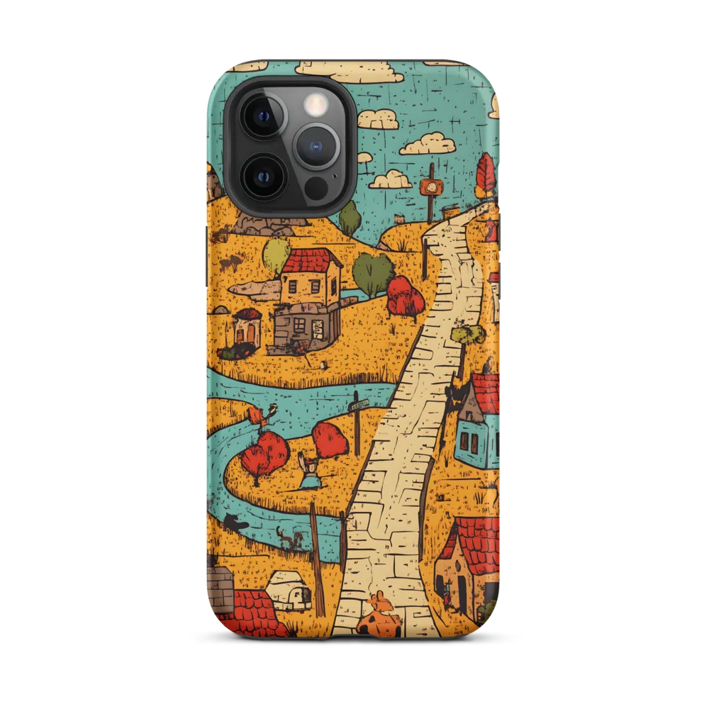 Whimsical Village Landscape