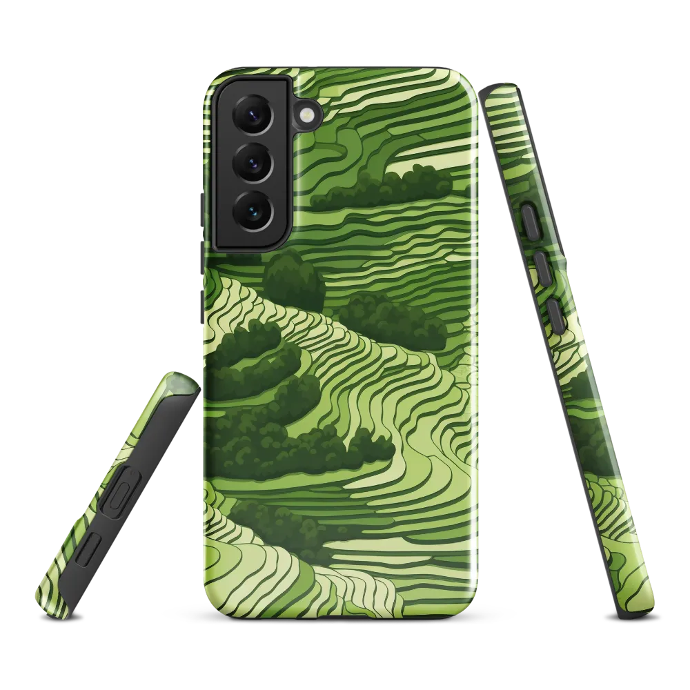Waves of Green: An Abstract Landscape