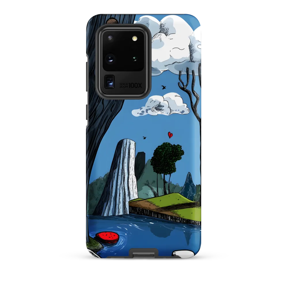 Whimsical Cliffside Reflections