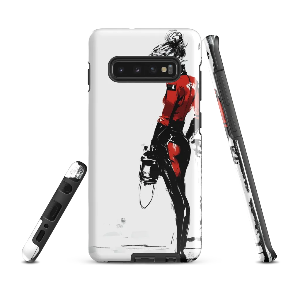 The Edgy Elegance | Phone Case |  S10 Plus | Tough Case | Glossy