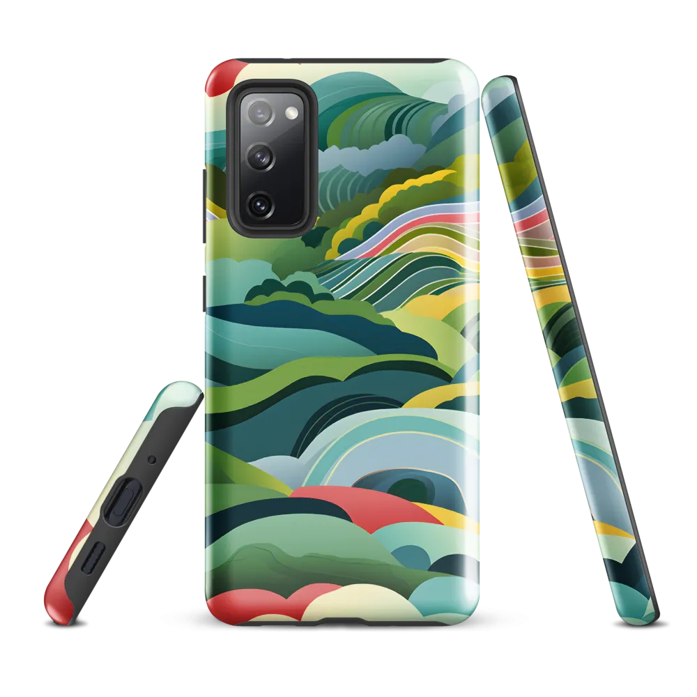 Waves of Serenity | Phone Case |  S20 FE | Tough Case | Glossy