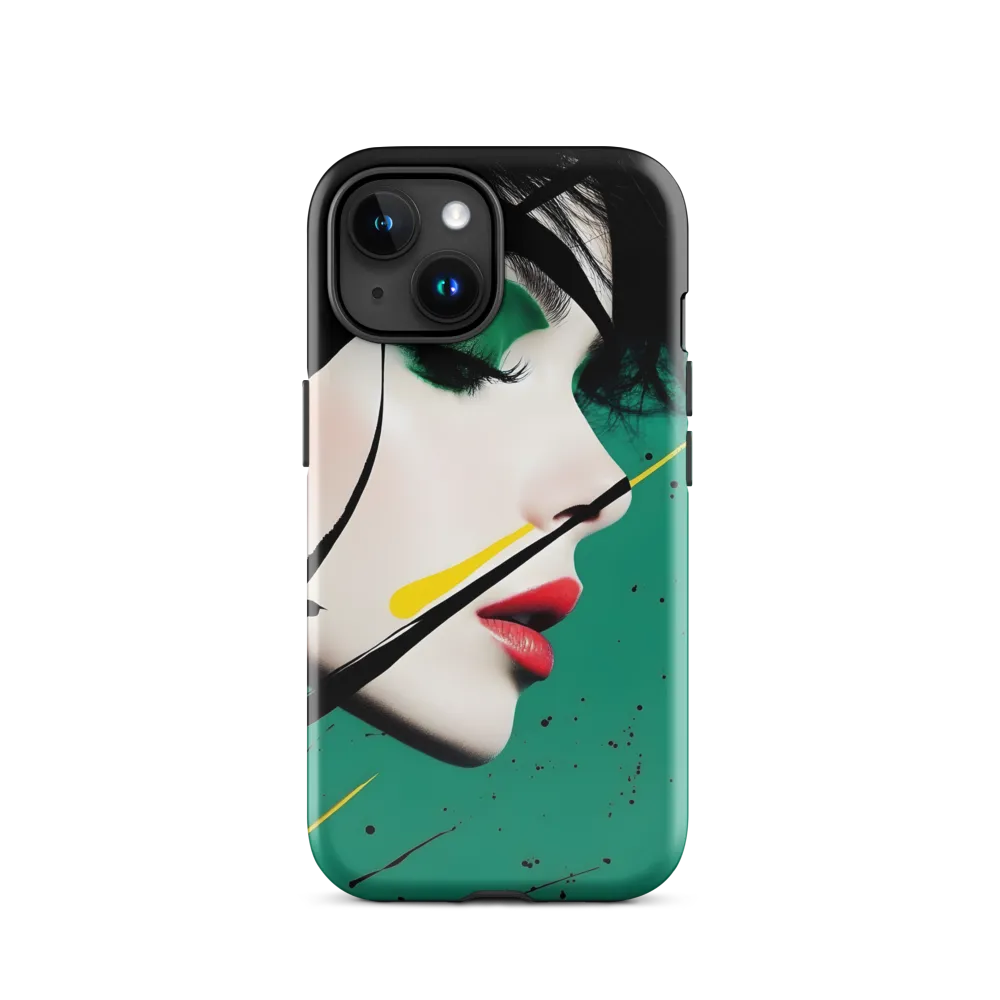 Emerald Profile with Ink and Yellow Accent