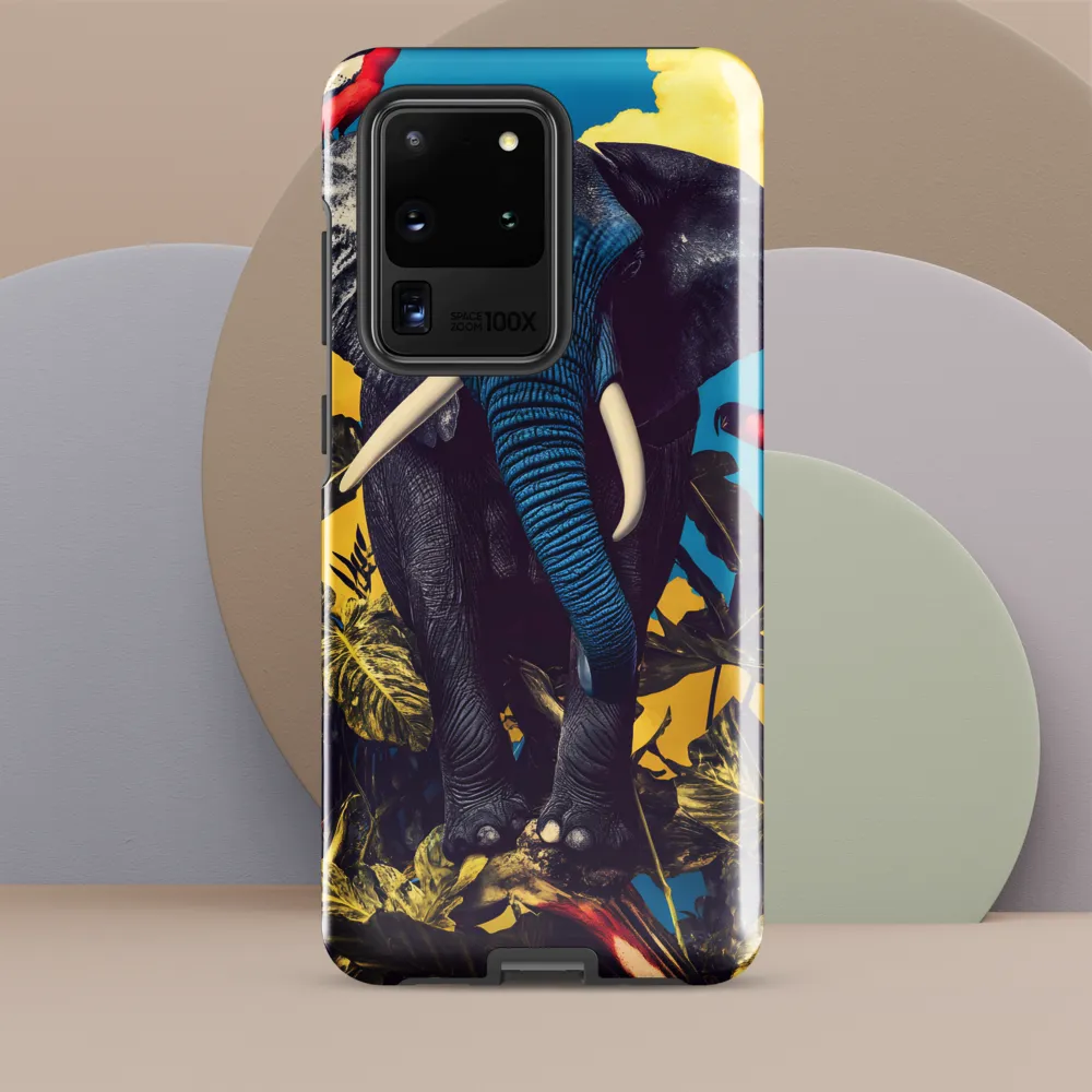 Elephant Dreams in Vibrant Colors | Phone Case |  S20 Ultra | Tough Case | Glossy