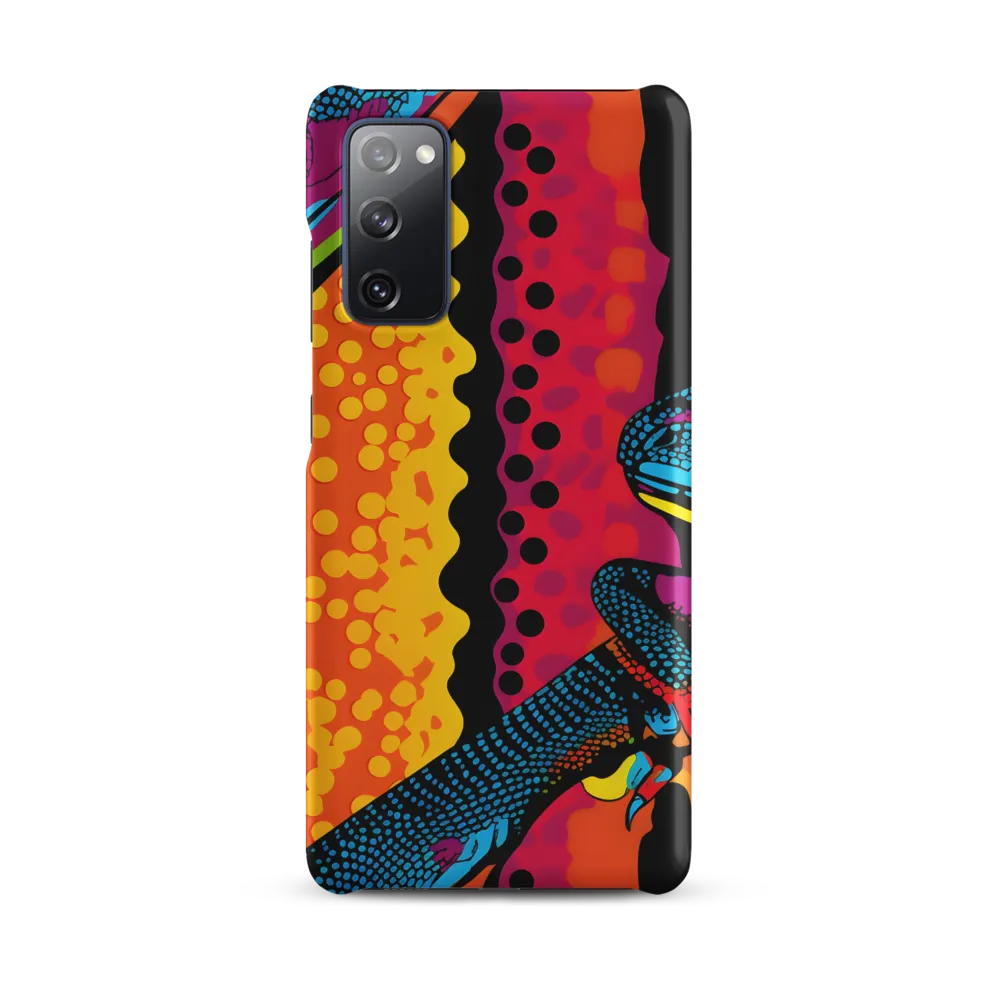 Colorful Encounters: The Playful Geckos | Phone Case |  S20 FE | Snap Case | Matte
