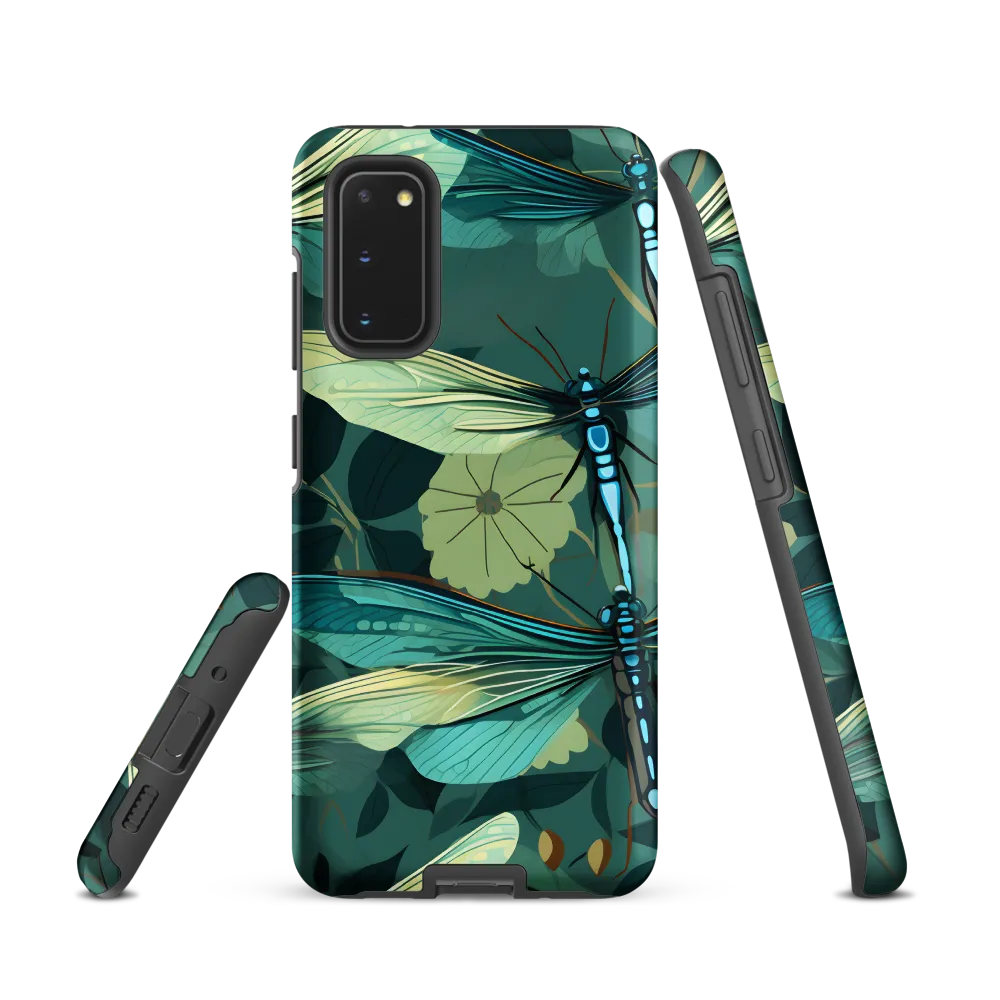 Whispers of Nature: Dragonflies in Harmony | Phone Case |  S20 | Tough Case | Matte