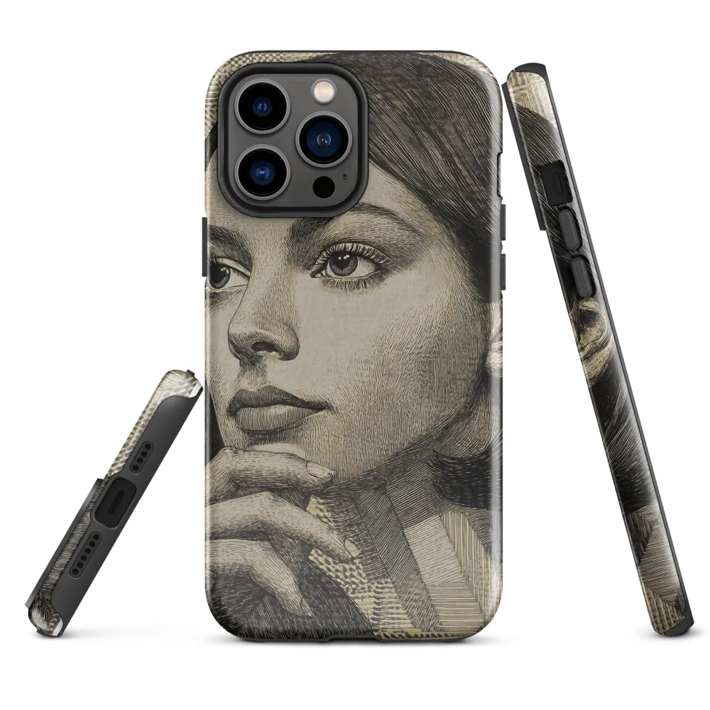 Contemplative Reflection | Phone Case |  13 Pro Max | Tough Case | Glossy