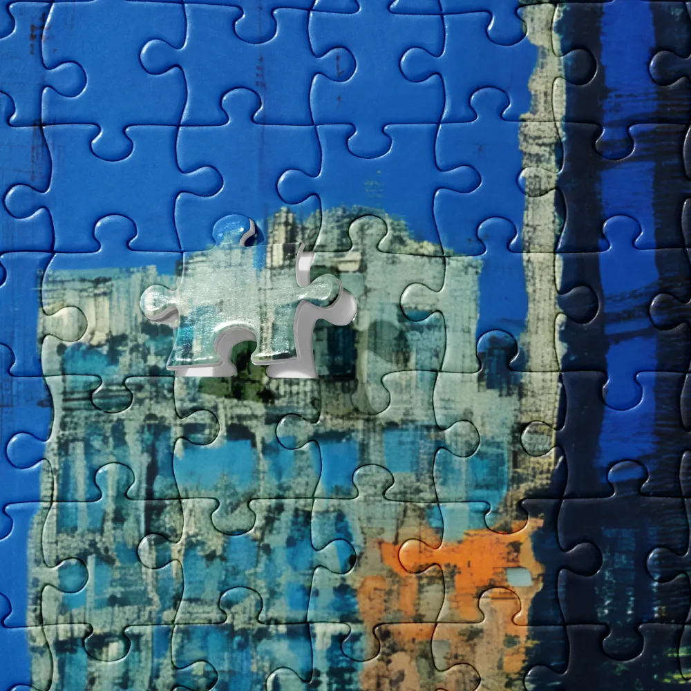 Urban Reflections: An Abstract Cityscape | Jigsaw Puzzle | 252 pieces