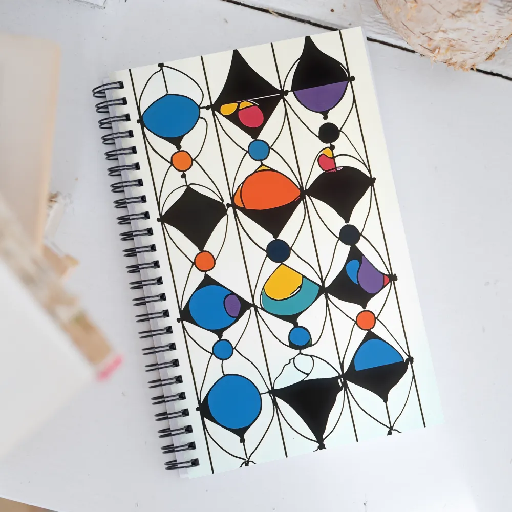 Rhythms of Color and Shape | Spiral Notebook