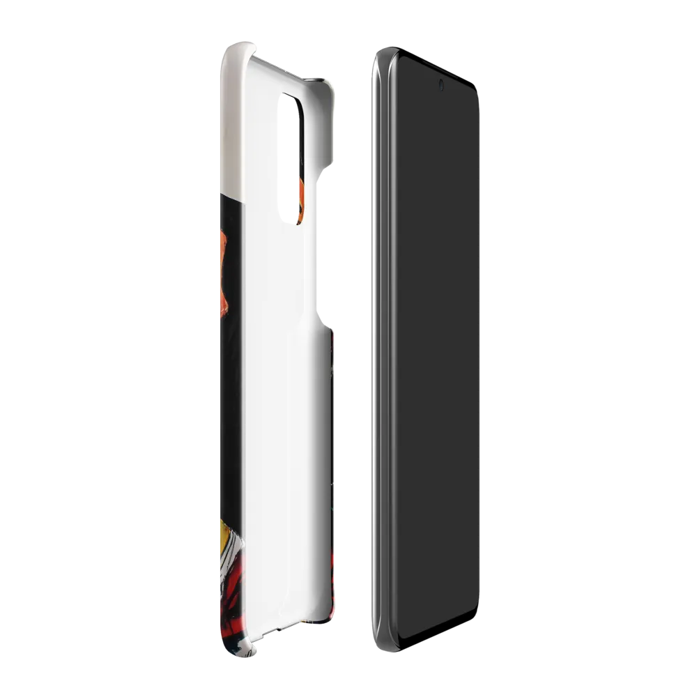 Contemplative Intensity: An Expressionist Portrait | Phone Case |  S20 Plus | Snap Case | Glossy