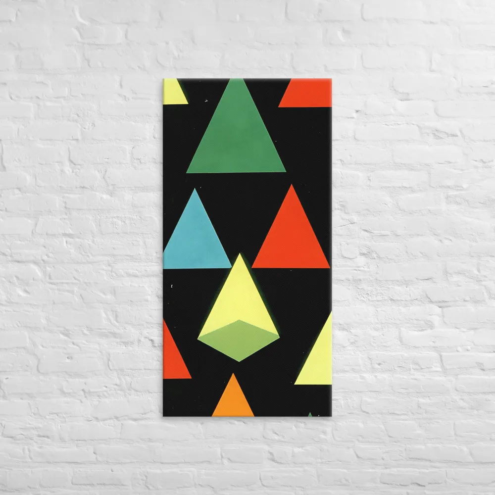 Geometric Harmony in Color | Canvas | 24″×48″