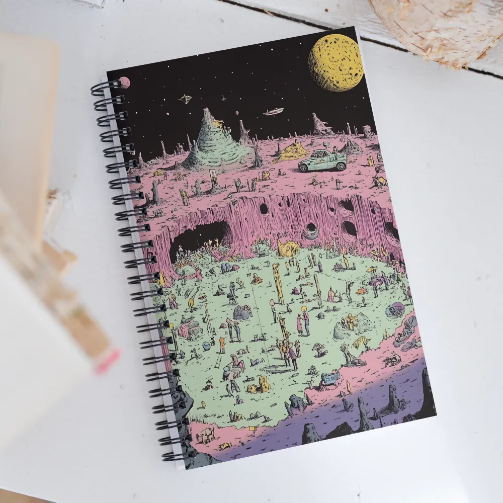 Whispers of an Alien Terrain | Spiral Notebook