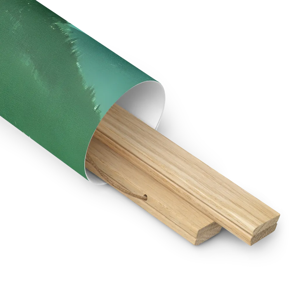 Reflections of Tranquility | Poster With Oak Wood Hanger | 18″×18″
