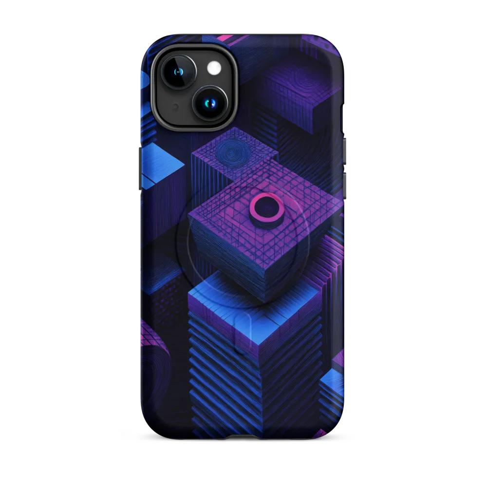 Geometric Dreams in Blue and Purple