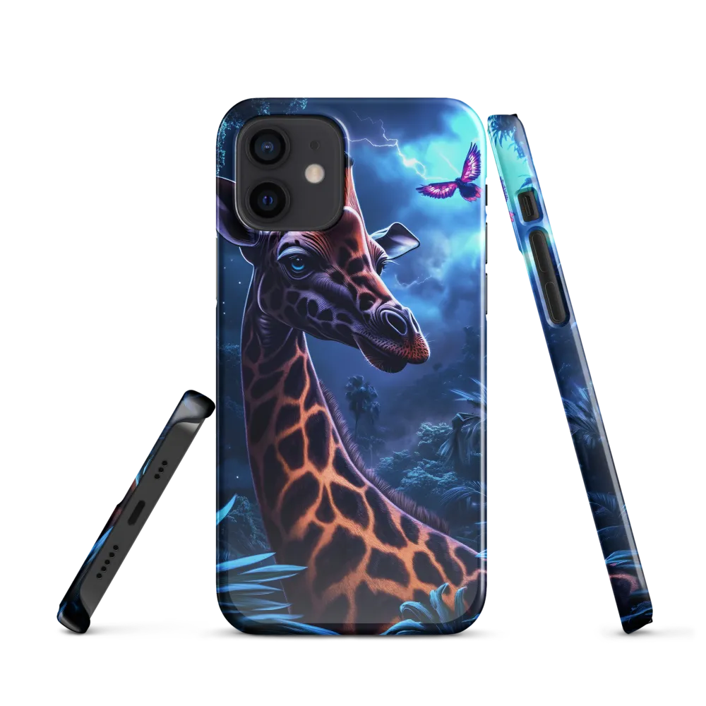 Mystical Giraffe in Twilight Jungle