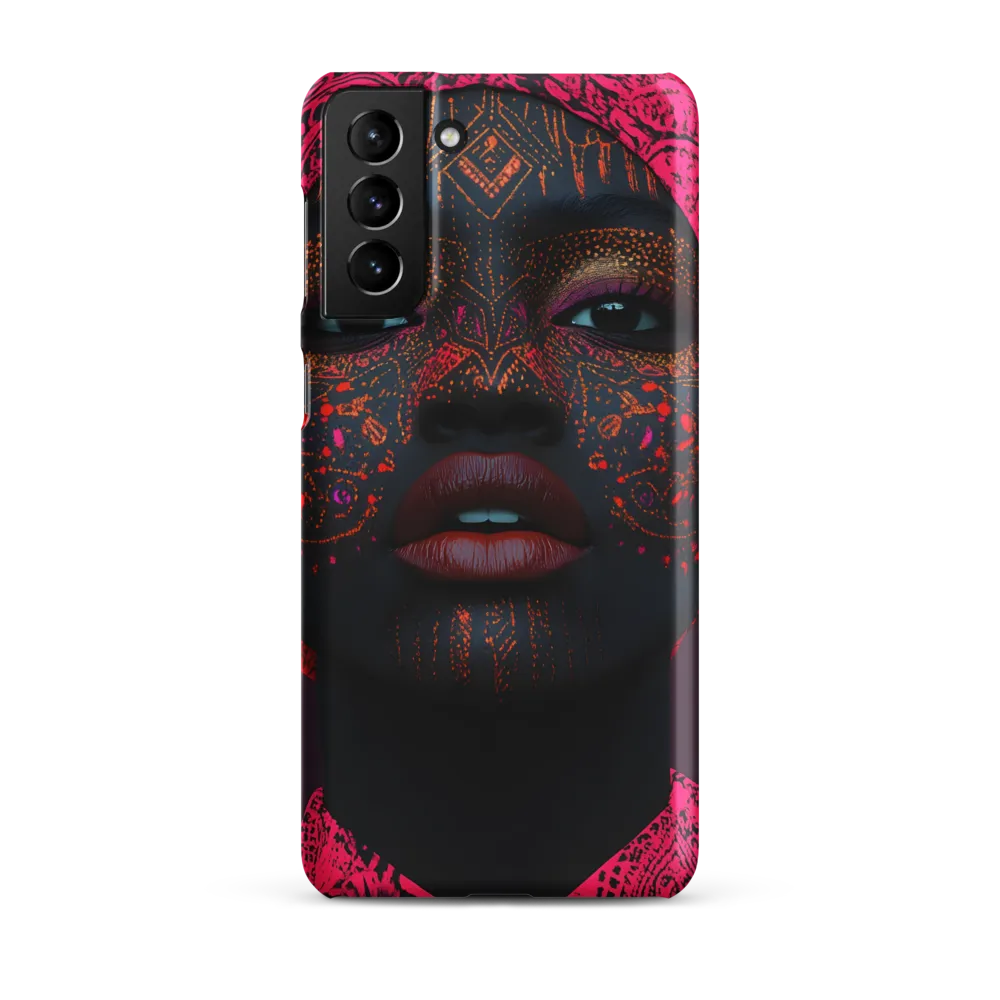 Neon Adornments: A Portrait of Cultural Expression