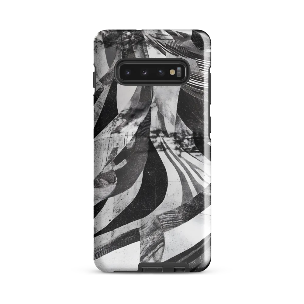 Fluidity in Monochrome | Phone Case |  S10 Plus | Tough Case | Glossy