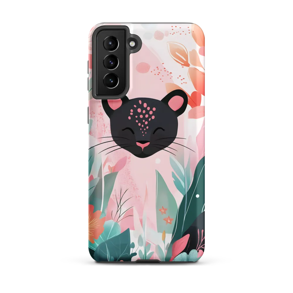 Whimsical Panther in Bloom