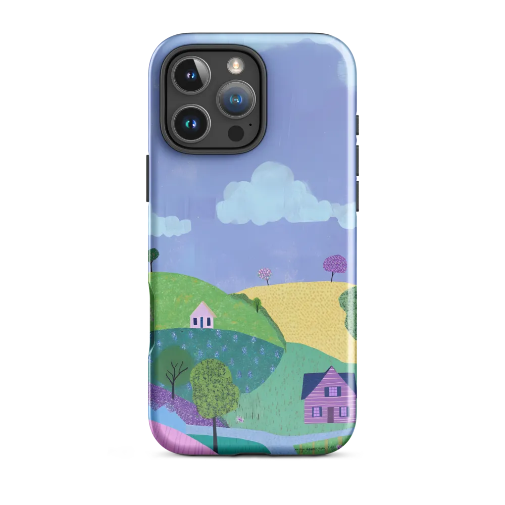 Whimsical Hills and Quaint Homes | Phone Case |  16 Pro Max | Tough Case | Glossy