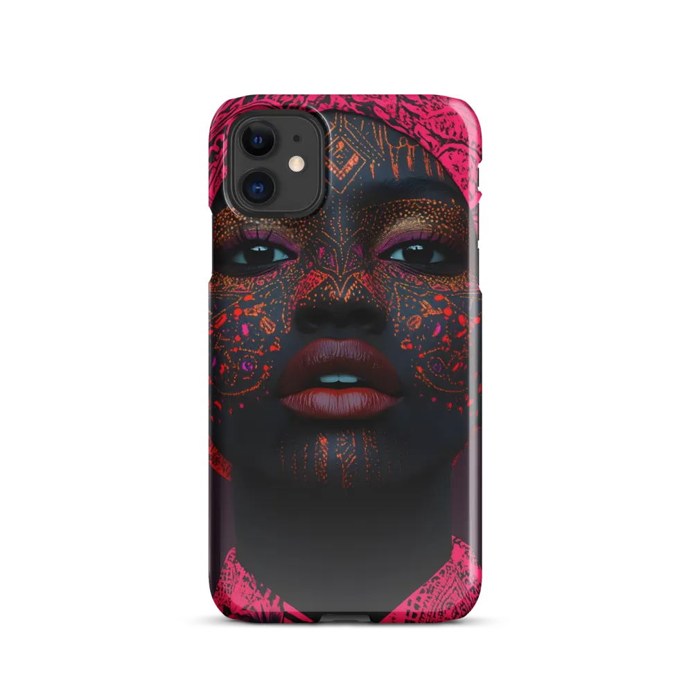 Neon Adornments: A Portrait of Cultural Expression