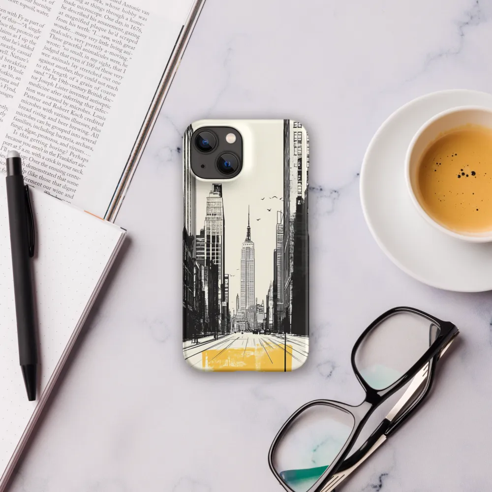 Urban Serenity: Empire State Reflection | Phone Case |  14 | Snap Case | Matte