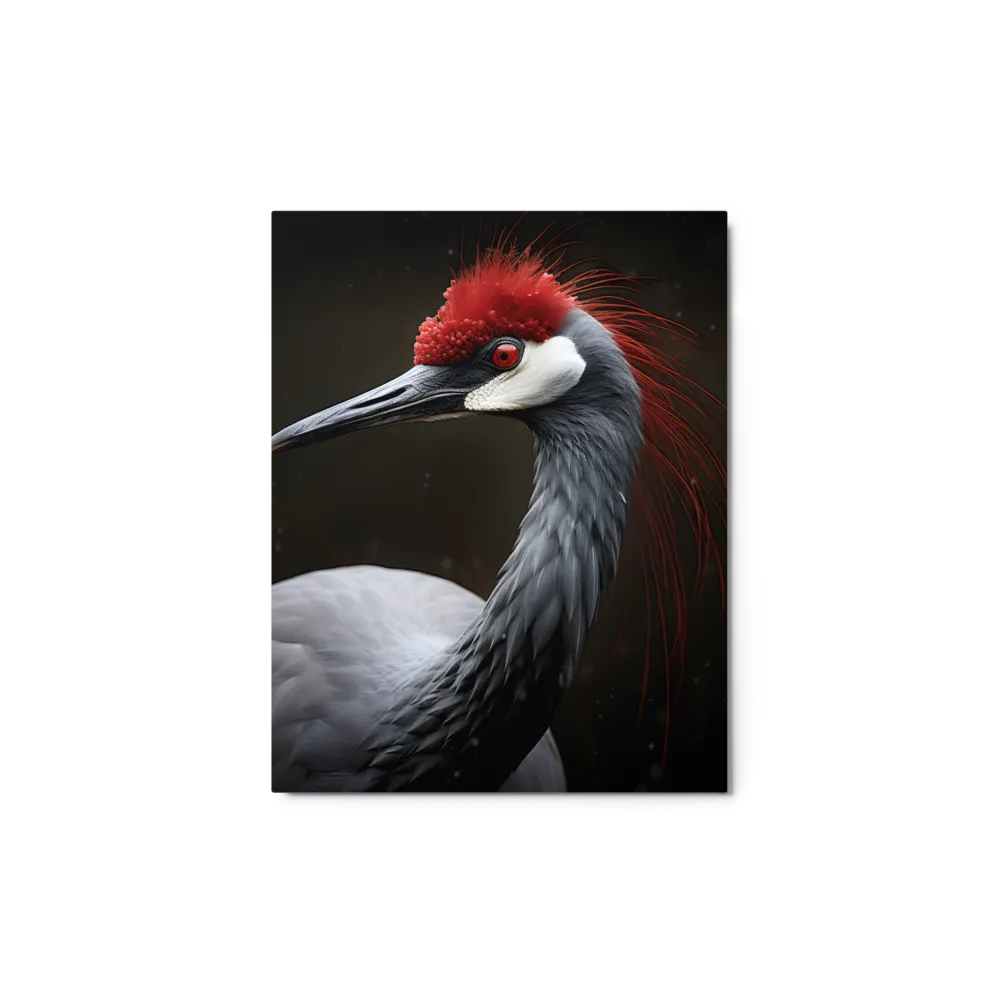 Ember-Crested Elegance | Metal Print | 11″×14″