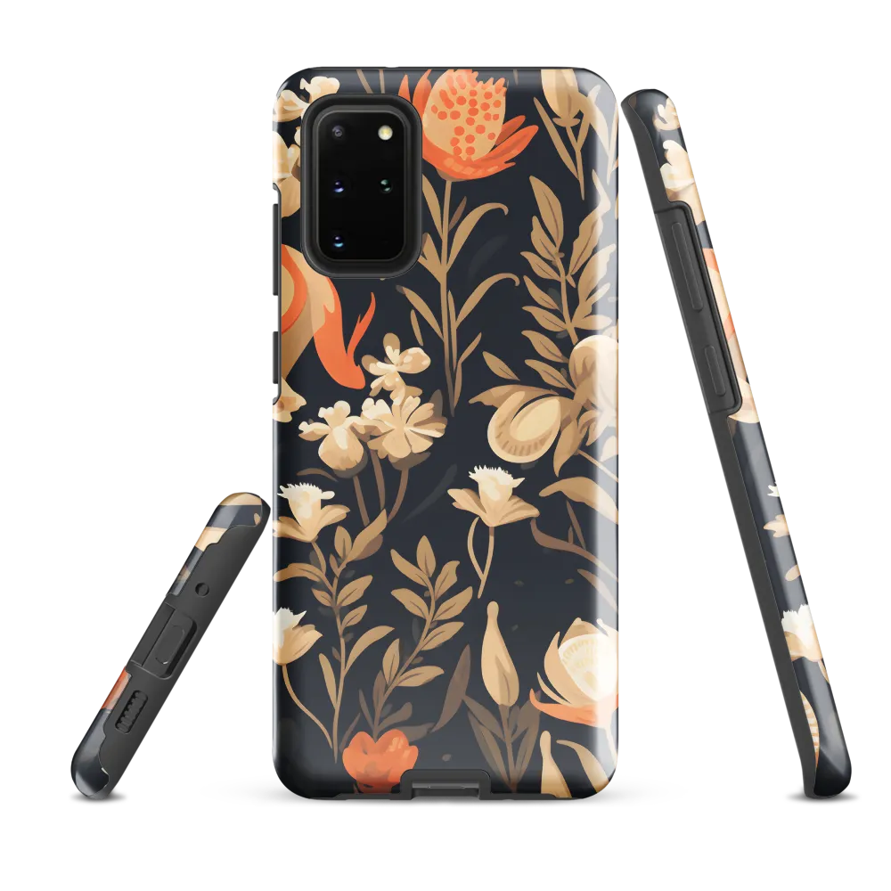 Floral Harmony: A Dance in the Dark
