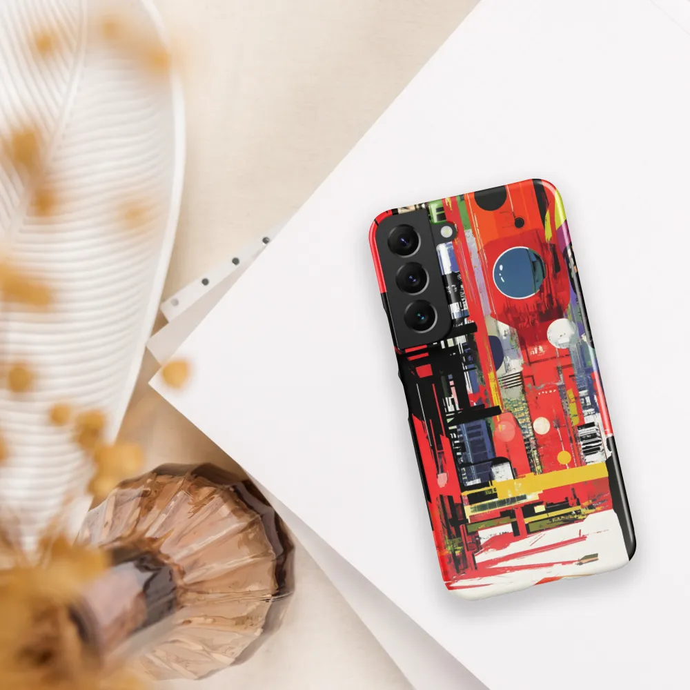 Urban Echoes: A Futuristic Reverie | Phone Case |  S22 | Snap Case | Glossy