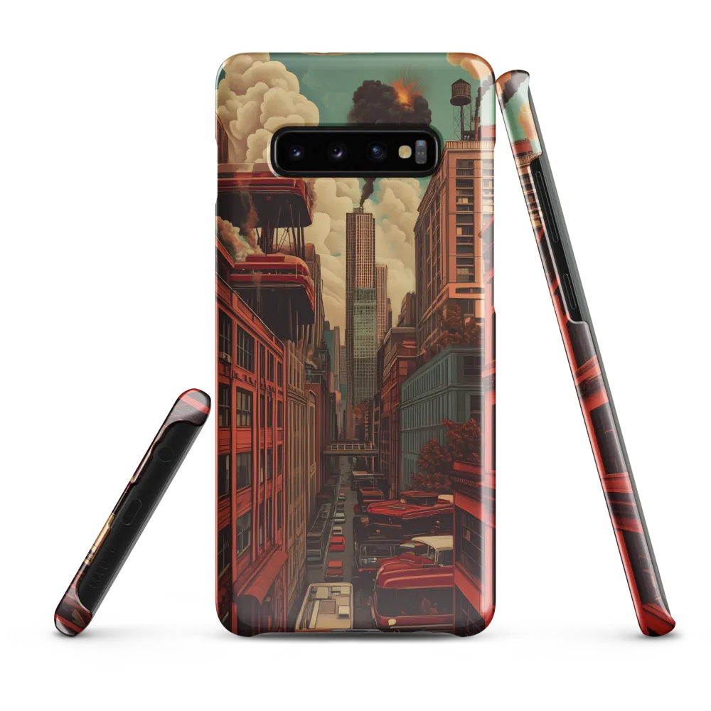 Urban Chaos: A Surreal Exploration | Phone Case |  S10 Plus | Snap Case | Glossy