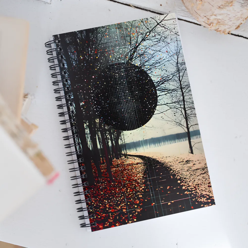 Cosmic Path Through Autumn | Spiral Notebook