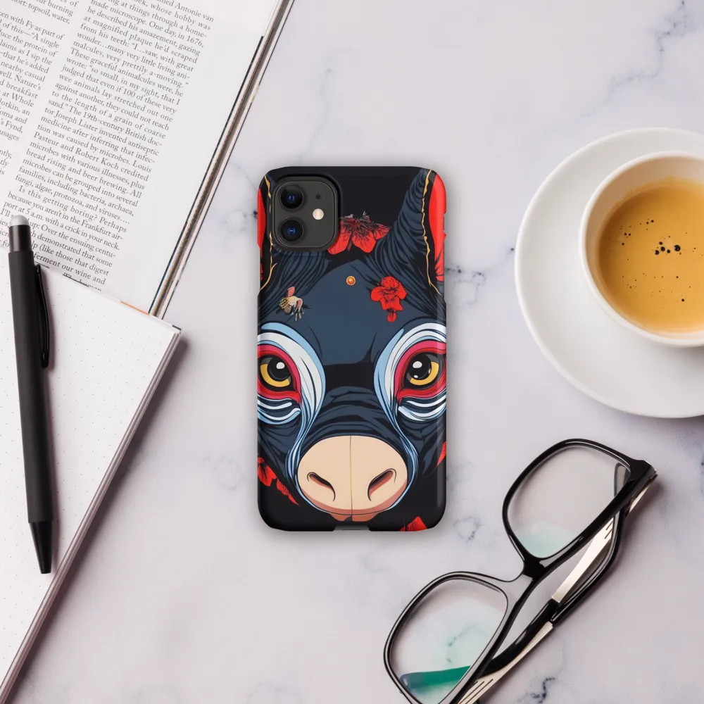Mystical Bull with Floral Motifs