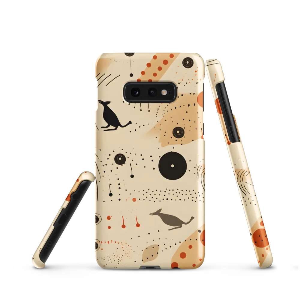 Playful Patterns in Earth Tones | Phone Case |  S10e | Snap Case | Matte