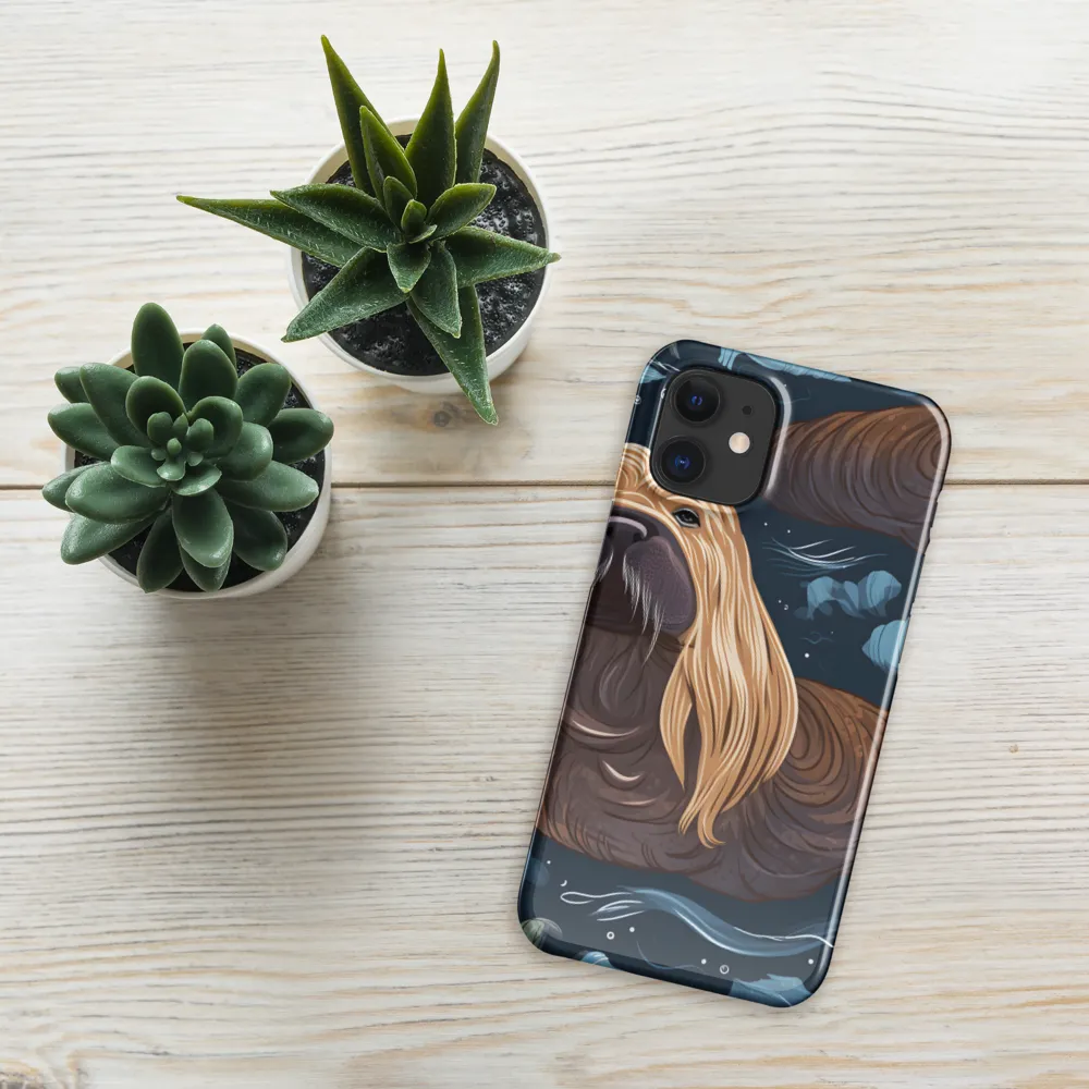 Whimsical Walruses in Deep Blue