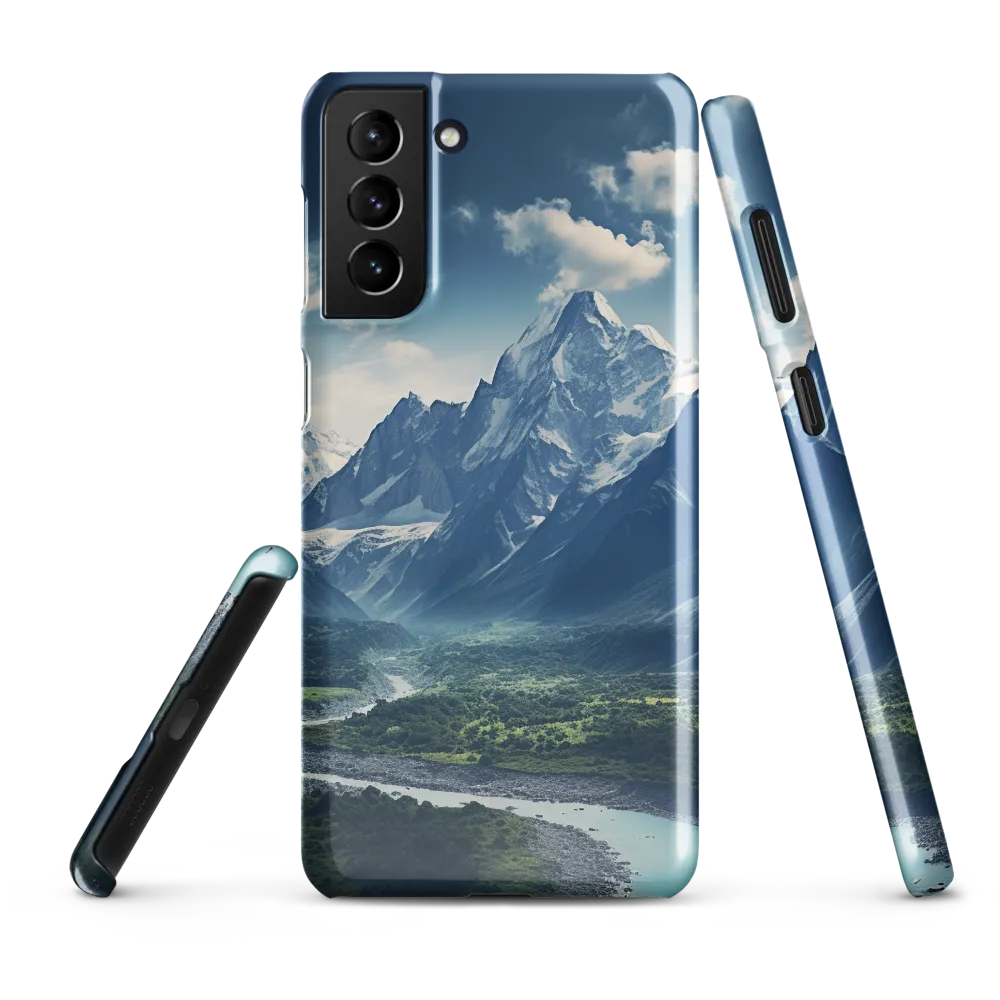 Majestic Serenity: A Landscape of Mountains and Rivers | Phone Case |  S21 Plus | Snap Case | Glossy