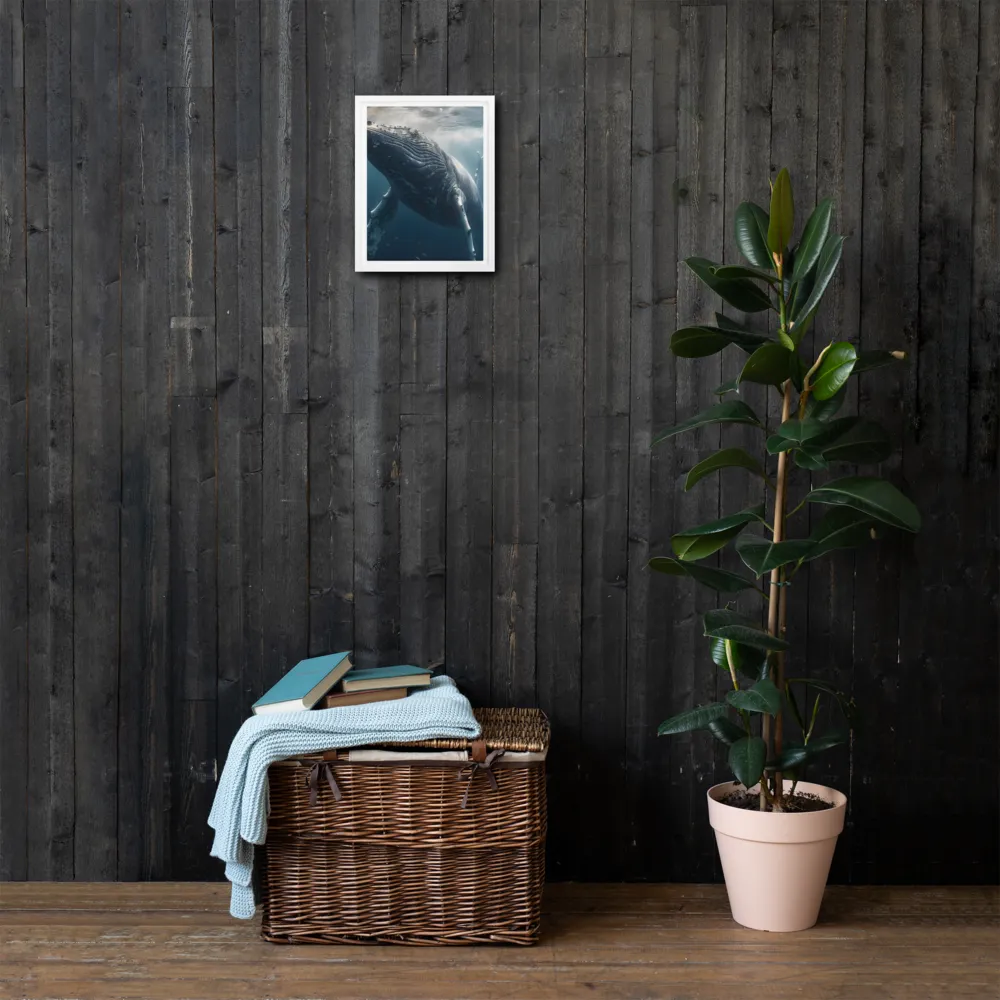 Graced by the Depths | Canvas with White Frame | 9″×12″