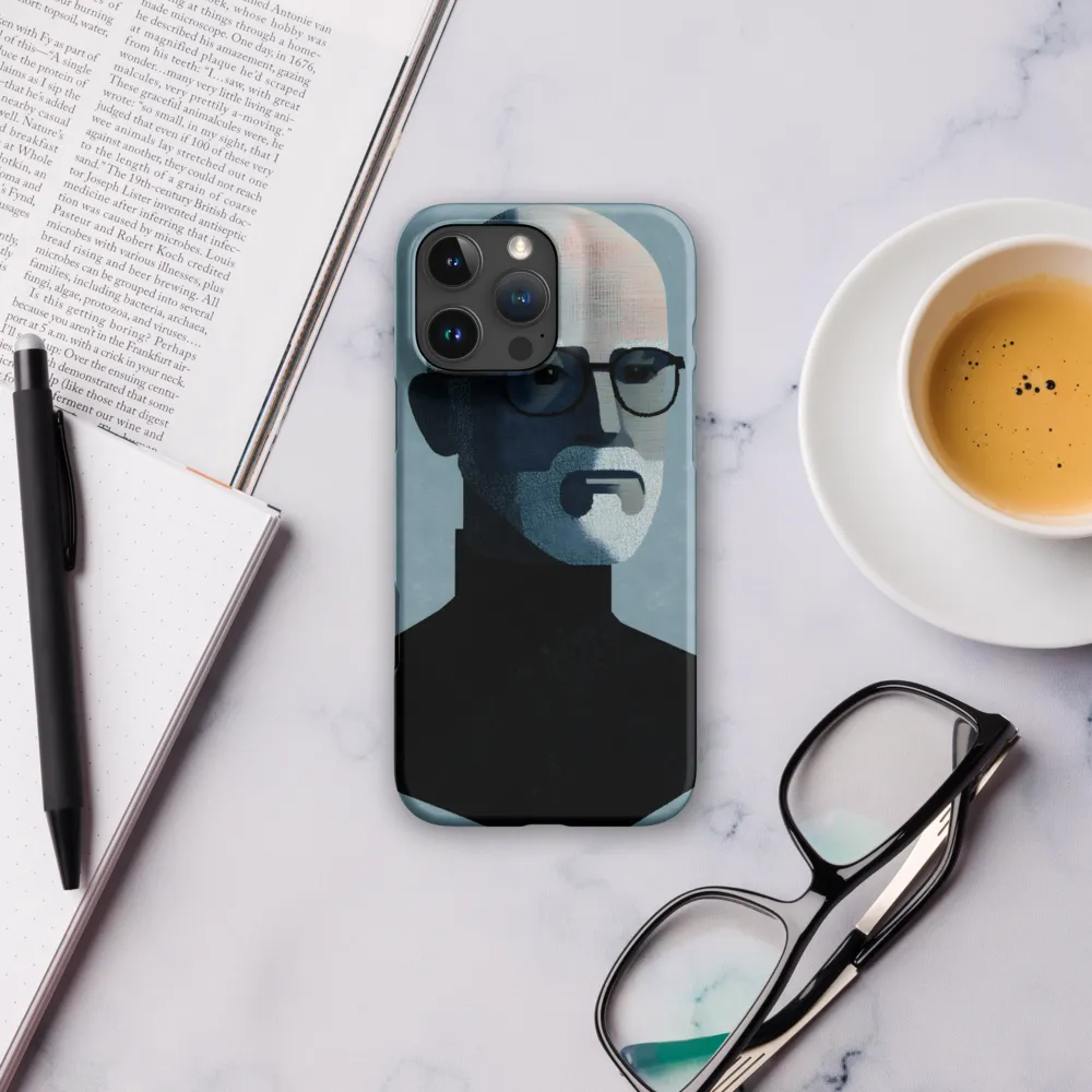 Minimalist Portrait of a Modern Man | Phone Case |  16 Pro Max | Snap Case | Matte