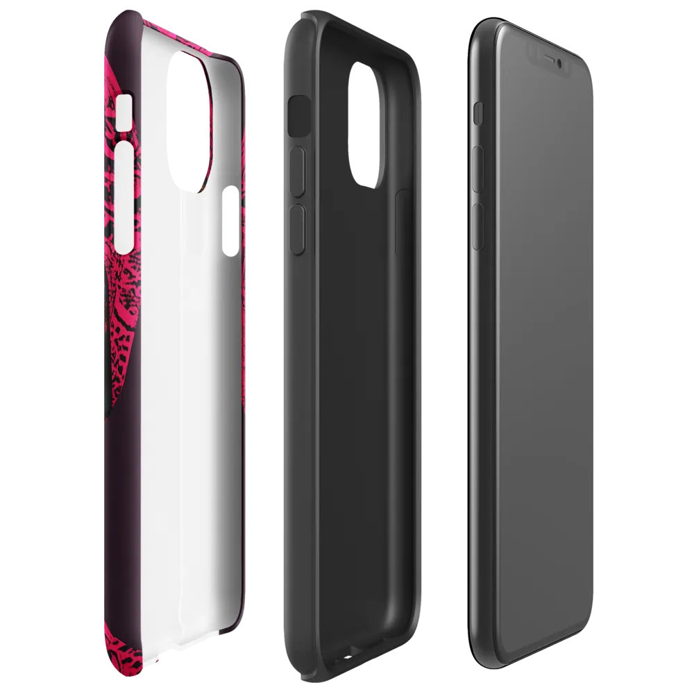 Neon Adornments: A Portrait of Cultural Expression | Phone Case |  11 Pro Max | Tough Case | Glossy