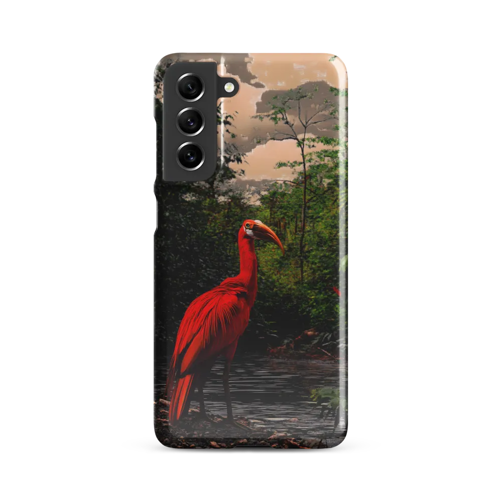 Enigmatic Elegance: The Scarlet Observer