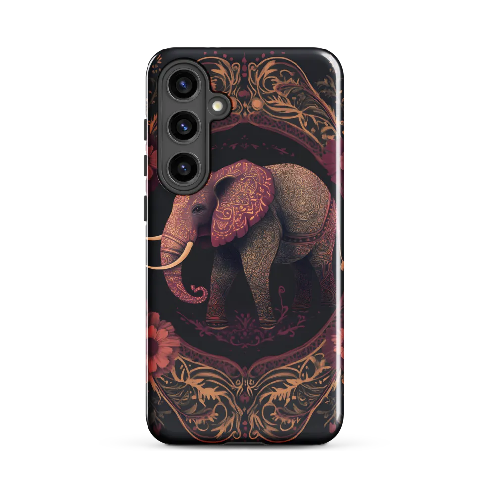 Regal Reverie: The Ornate Elephant | Phone Case |  S24 Plus | Tough Case | Glossy