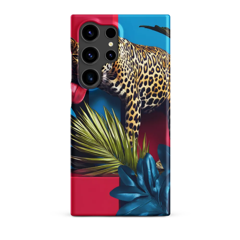 Playful Leopard in Vibrant Paradise