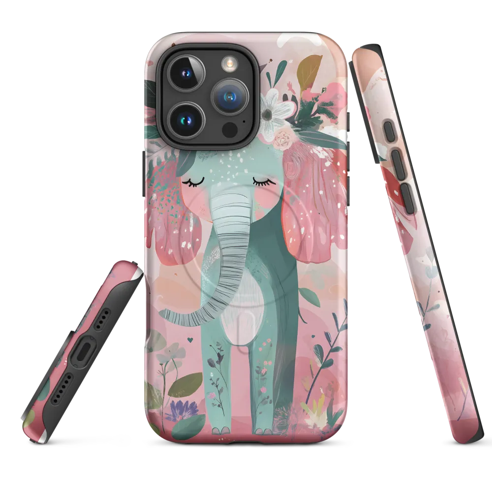 Whimsical Elephant in Bloom