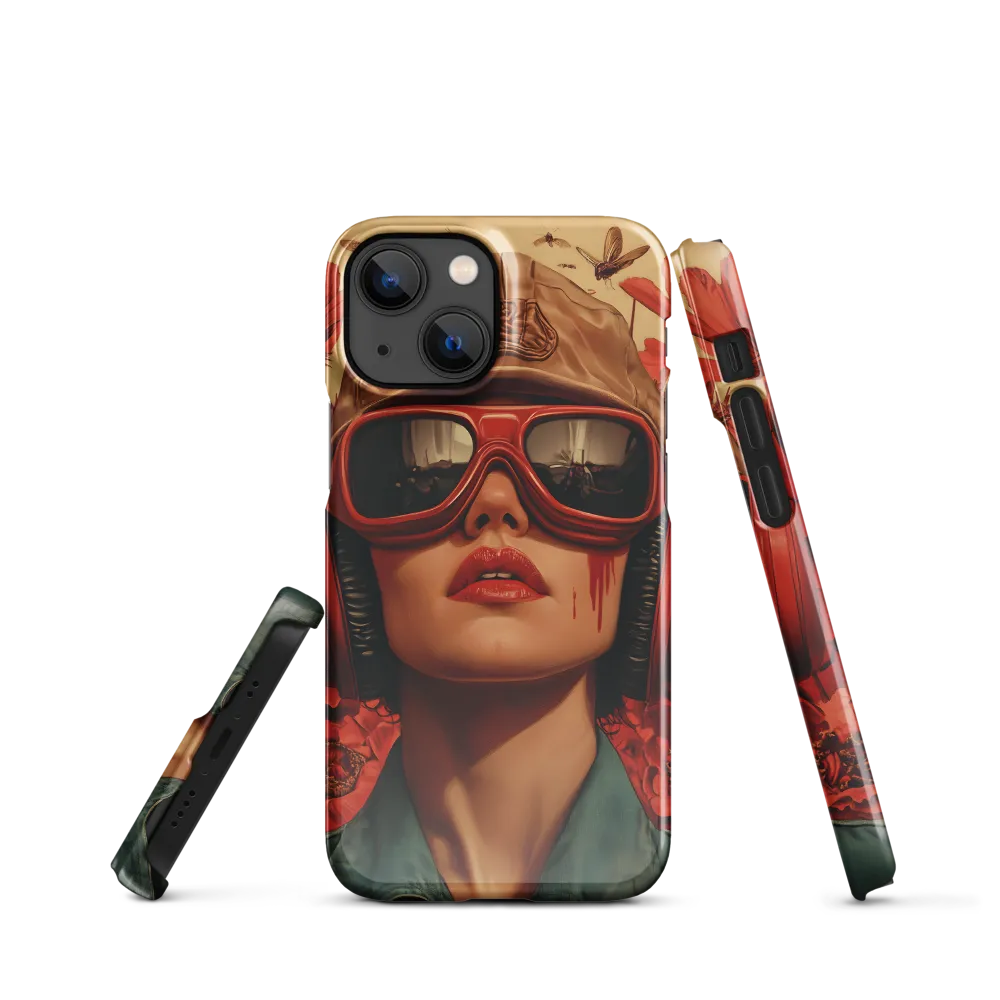 Defiant Portrait in a Floral Realm | Phone Case |  13 Mini | Snap Case | Glossy