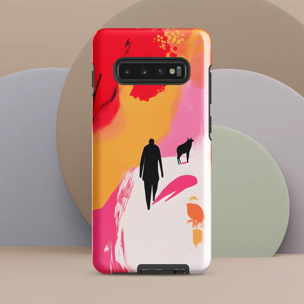 Journey Through Color: An Abstract Landscape | Phone Case |  S10 Plus | Tough Case | Glossy