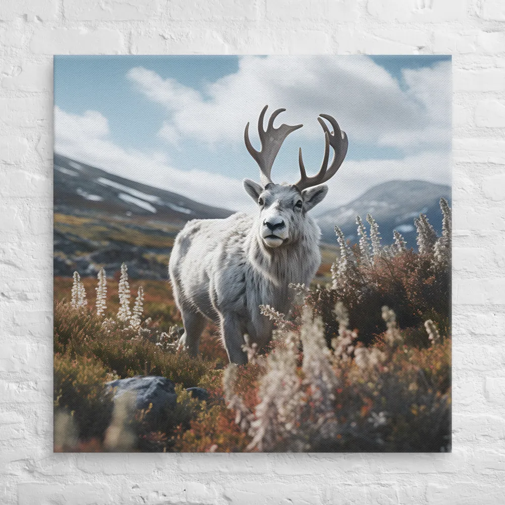 Majestic Harmony: The Reindeer in Nature | Canvas | 37″×37″