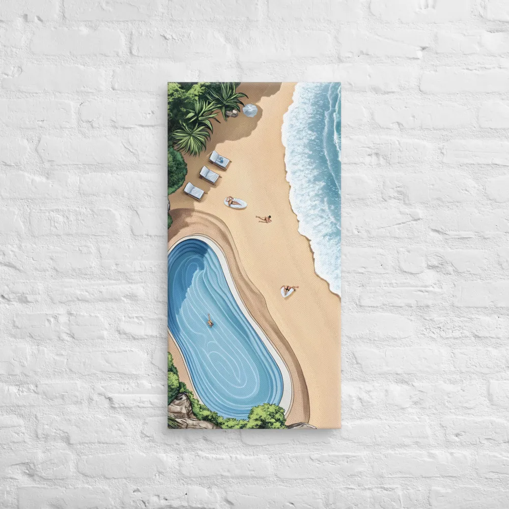 Serenity by the Shore | Canvas | 16″×32″